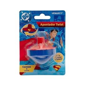 Apontador Twist com Depósito Super-Homem Leo&Leo - 1 Unidade