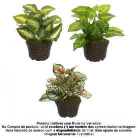 Arranjo Folhagens Florarte 22Cm - Sortido