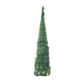 Árvore De Natal Cone 1,50M Com 150 Leds Colorido Havan Casa - Verde
