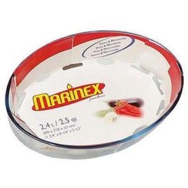 Assadeira Oval Grande 2,4 Litros Marinex - Transparente 