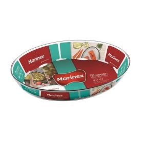 Assadeira Oval Temperado 1,6 Litros Marinex - Transparente
