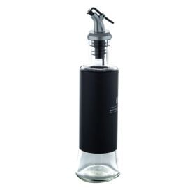 Azeiteiro De Vidro Manhattan Hauskraft 310Ml - Preto e Transparente