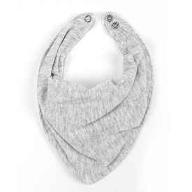 Babador Liso Kit com 2 Peças - Cinza e Chumbo