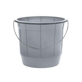 Balde De Plástico Cinza Arqplast 8L - CINZA