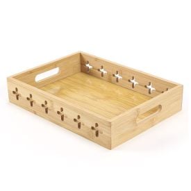 Bandeja De Bambu Com Alça 32Cm Havan Casa - Natural