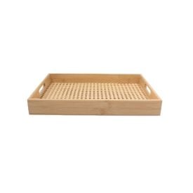 Bandeja De Bambu Retangular Havan Casa -  39Cm