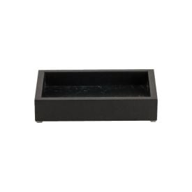 Bandeja Decorativa Espelhada Bw Quadros 22 Cm - Preto 