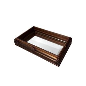 Bandeja Decorativa Espelhada Bw Quadros 22Cm - Dourado Escuro