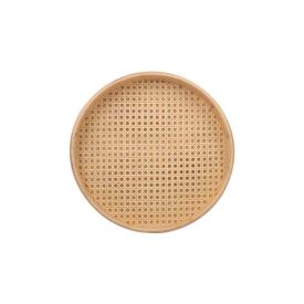 Bandeja Rendonda De Bambu Havan Casa 35Cm - Natural