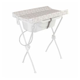 Banheira Com Trocador Estampado Floripa Tutti Baby - Branco Essencial