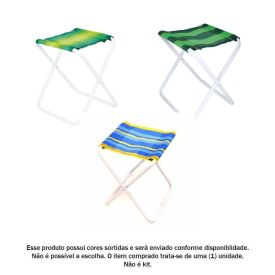 Banqueta Dobrável De Aço Pintado Mor  - Diversos