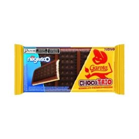 Barra De Chocolate Chocotrio Com Recheio Negresco Garoto - 90g