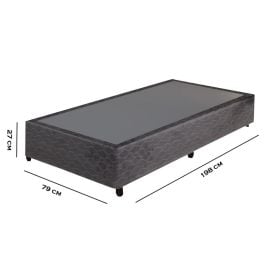 Base Excelsior Avulsa Para Cama Queen 79X198cm Gazin - Cinza