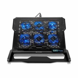 Base Notebook De 17" Com 6 Coolers Led E 5 Níveis De Altura Multi - AC282