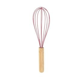 Batedor Fouet De Silicone Com Cabo De Bambu Havan Casa - Goiaba