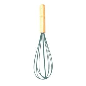 Batedor Manual Fouet De Silicone E Cabo De Bambu Havan Casa - Verde