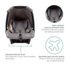 Bebê Conforto Pomo Infanti - Cinza Mescla