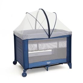 Berço Portátill Hello Infanti - Azul Trama