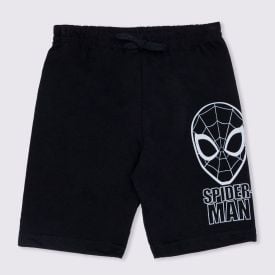 Bermuda 1 a 3 anos Moletinho Spider Man Brandili Preto