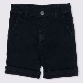 Bermuda 1 a 3 anos Sarja Jogger Menino Yoyo Kids Preto