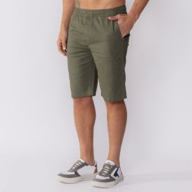 Bermuda Masculina De Sarja Marc Alain Militar