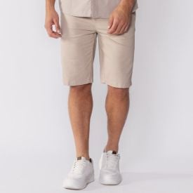 Bermuda Masculina De Sarja Marc Alain Kaki