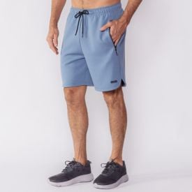 Bermuda Esportiva Masculina Interlock Scream Azul Jeans