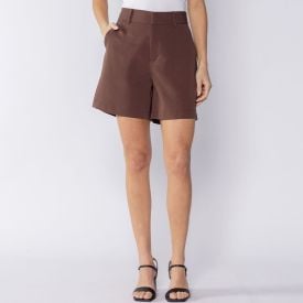 Bermuda Feminina Alfaiataria Patricia Foster Marrom