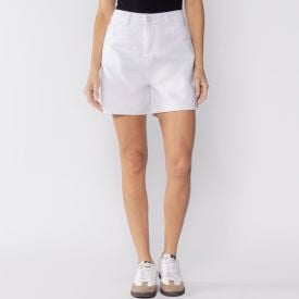 Bermuda Feminina De Sarja Sawary Branco