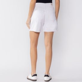 Bermuda Feminina De Sarja Sawary Branco
