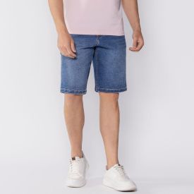 Bermuda Masculina Jeans Marc Alain Azul Medio