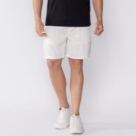 Bermuda Masculina Curta De Sarja Thing Off White