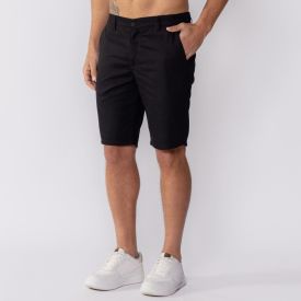 Bermuda Masculina De Sarja Com Elástico Marc Alain