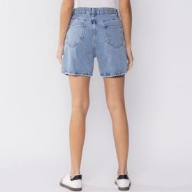 Bermuda Feminina Jeans Sawary Azul Medio