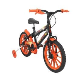 Bicicleta Infantil Aro 16 Joy Free Action - Preto e Laranja