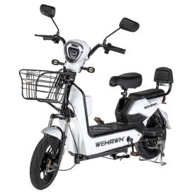 Bicicleta Elétrica Wehawk Basket Wx-03 500W Com Bateria 48V Branca - 189963