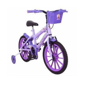 Bicicleta Infantil Aro 16 Mtb Kiss Free Action - Lilás