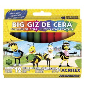 Big Giz De Cera Com 12 Cores Acrilex - 09133