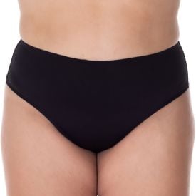 Biquíni Parte de Baixo Plus Size Fio Duplo Patrícia Foster Mais Preto