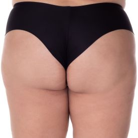 Biquíni Parte de Baixo Plus Size Fio Duplo Patrícia Foster Mais Preto