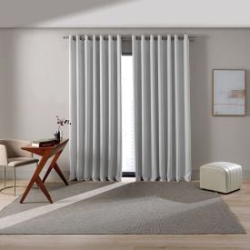 Cortina para Quarto e Sala 4,20X2,30 m Blackout Uniblock Havan Casa - CINZA
