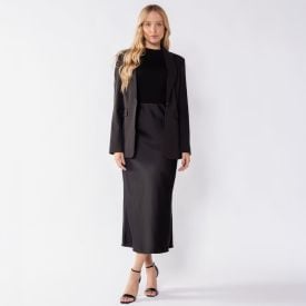 Blazer Feminino Alongado Com Ombreiras Patricia Foster