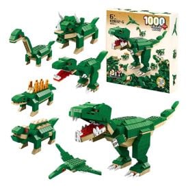 Blocos de Montar 6 em 1 Dinossauro 1000 Pe&ccedil;as Havan Toys - HBR0986