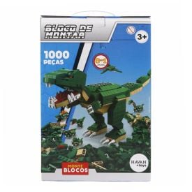 Blocos de Montar 6 em 1 Dinossauro 1000 Pe&ccedil;as Havan Toys - HBR0986