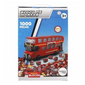 Blocos de Montar 6 em 1 &Ocirc;nibus 1000 Pe&ccedil;as Havan Toys - HBR0984