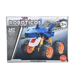 Blocos De Montar Monster Car Havan Toys - HBR0862