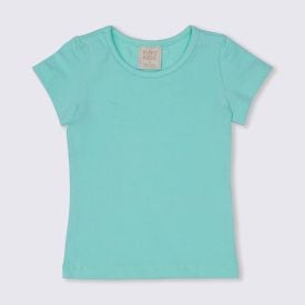 Blusa 1 a 3 anos Cotton Leve Básica Yoyo Kids Menta