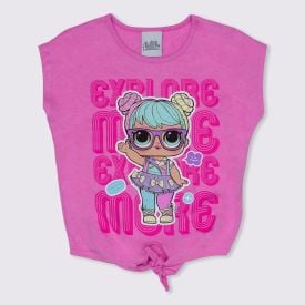 Blusa 1 a 3 anos Explore Boneca Lol Brandili Lavanda