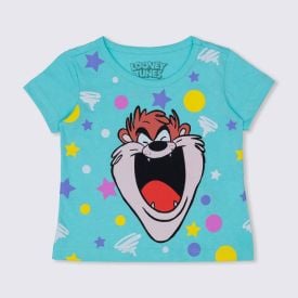 Blusa 1 a 3 anos Looney Tunes Taz BandUP Acqua
