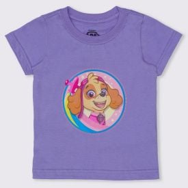 Blusa 1 a 3 anos Patrulha Canina Personagem Banker Ametista